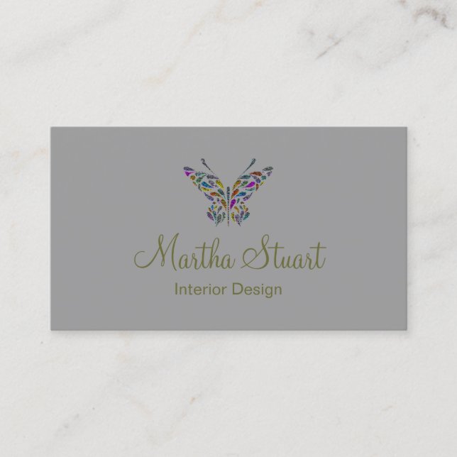 Visite Papillons Whispers CHANGER DE COULEUR ~ Carte de v (Devant)