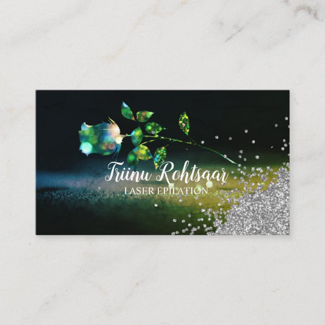 Visite PARTIES SCINTILLANT d'ÉPILATION LASER Carte de vis (Devant)