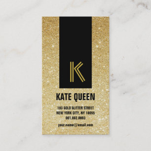 Visite Parties scintillant d'or étincelles Carte de profi