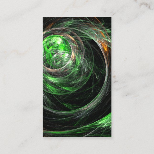 Visite Partout dans le monde Green Abstrait Art Carte de  (Devant)