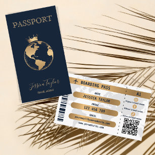 Visite Passeport Agence de Voyage Carte Mondiale Passe D'