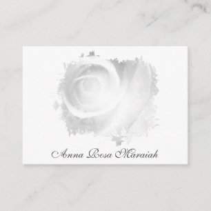 Visite *~ Pastel Abstrait ROSE gris argent Carte de visit