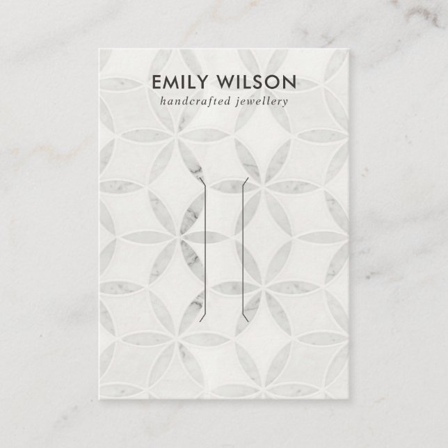 VISITE PASTEL DE LA CARTE D'AFFICHAGE DE CLIP FLORAL BLAN (Devant)