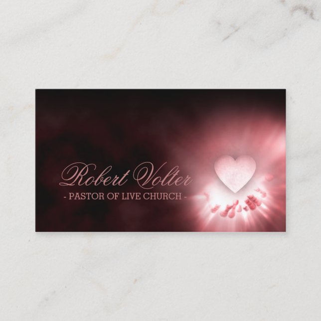 Visite Pasteur de coeur vivant d'église dans la carte de (Devant)