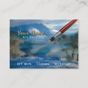 Visite Peinture d'art - affaires, carte de profil