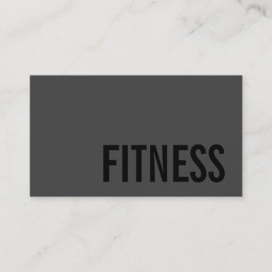 Visite Personnaliser Tendance Grey Fitness Carte de visit