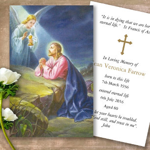 Visite Perte funéraire Angel prier prière Cartes de sympa