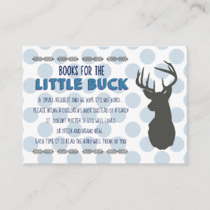 Visite Petit Baby shower de Buck Carte d'insertion d'inv