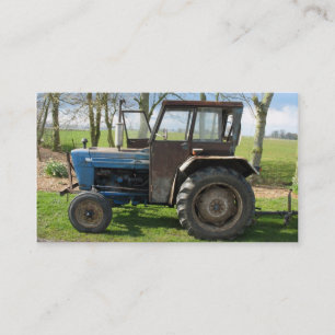 Visite Petit carte photo de vieux tracteur antique