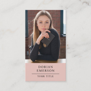 Visite Photo professionnelle moderne carte de consultant 