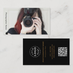 Visite Photographe féminine personnalisable Carte de visi