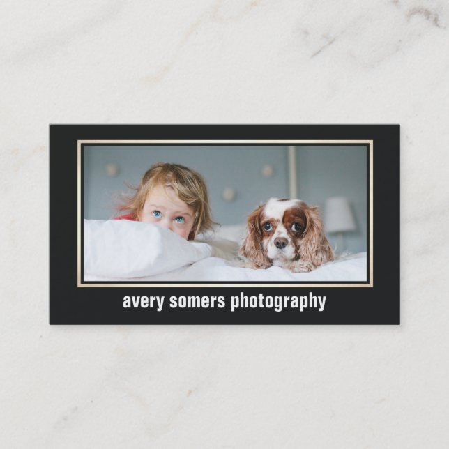 Visite Photographe professionnel Carte photo de photograp (Devant)