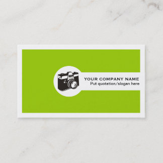 Visite Photographe société carte de visite-citron vert