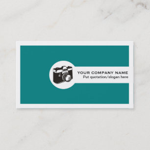 Visite Photographe société carte de visite-turquoise