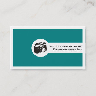 Visite Photographe société carte de visite-turquoise