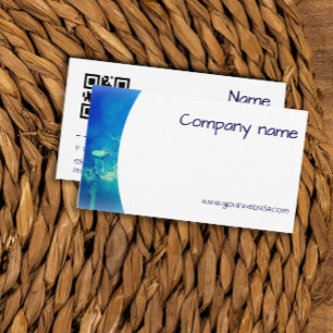 Visite Photographie minimaliste de balle basse QR Carte d