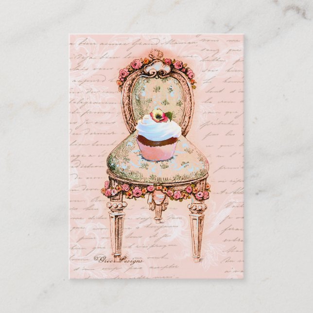 Visite Pink Cupcake Bakou Carte de profil professionnelle (Devant)
