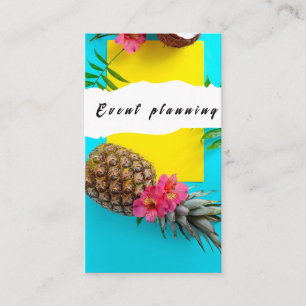 Visite Planification colorée des événements Carte de visi