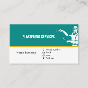 Visite Plâtrage de la carte d'entreprise de services