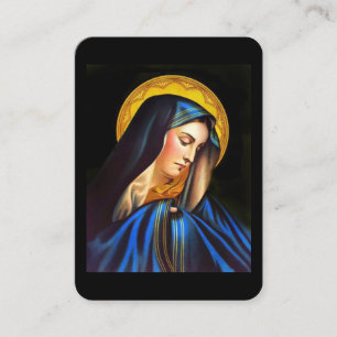 Visite Prière à Marie pour une joyeuse carte de prière de