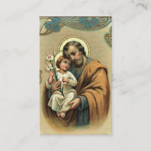 Visite Prière St Joseph de Memorare et carte sainte de
