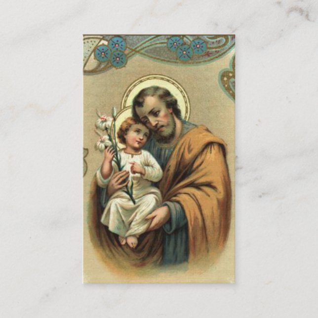 Visite Prière St Joseph de Memorare et carte sainte de (Devant)