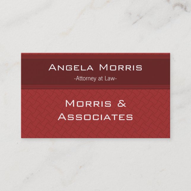 Visite Pro Textures Carte de visite, Crimson (Devant)