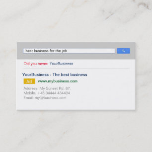 Visite Professionnel personnalisable Google Carte de visi