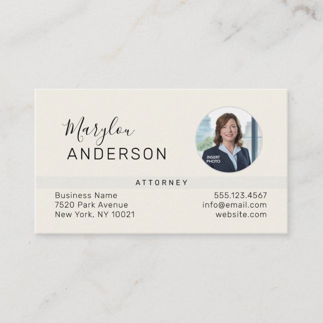 Visite Professionnel (PHOTO INSERT) UNISEX - Carte de vis (Devant)