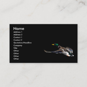 Visite profil ou carte de visite, canard