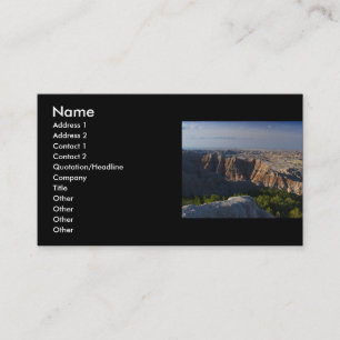 Visite profil ou carte de visite, paysage