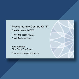 Visite Psychothérapeute Conseil Conception Carte de visit