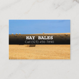 Visite Publicité Hay Bales À Vendre Entreprise Carte de v
