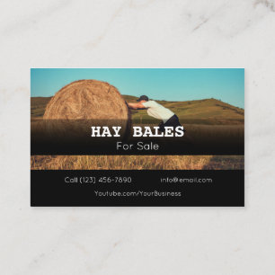 Visite Publicité Hay Bales À Vendre Entreprise Carte de v