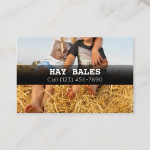 Visite Publicité Hay Bales À Vendre Entreprise Carte de v