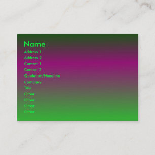 Visite Purple - Carte de profil verte