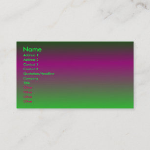 Visite Purple - Carte de profil verte