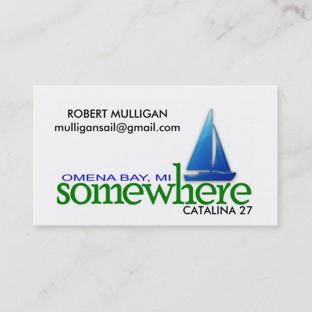 Visite QUELQUE PART carte - MULLIGAN de ROBERT (Devant)