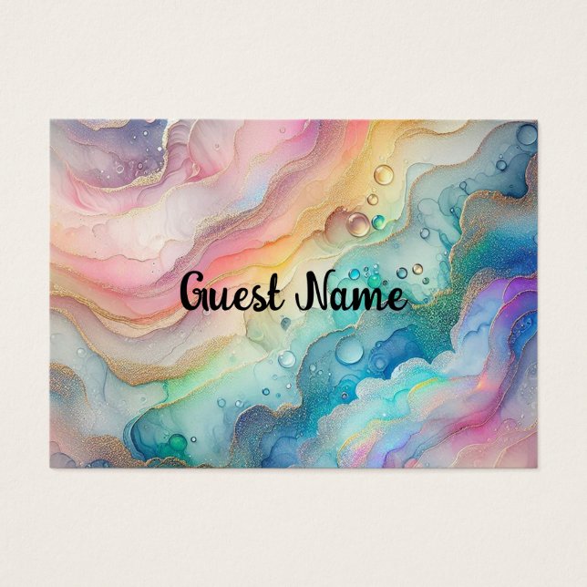 Visite Rainbows & Bubbles Cartes de Place (Devant)