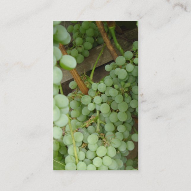 Visite Raisins sur la carte bilatérale de profil de vigne (Devant)