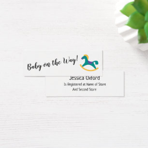 Visite Registre de cadeaux de bébé avec cartes de rocking