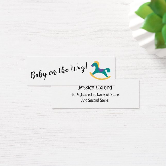 Visite Registre de cadeaux de bébé avec cartes de rocking (Bureau)
