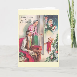 Visite rétro de la carte de Noël de la maison des