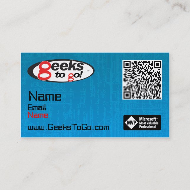 Visite Riches de la carte MVP de geeks (Devant)