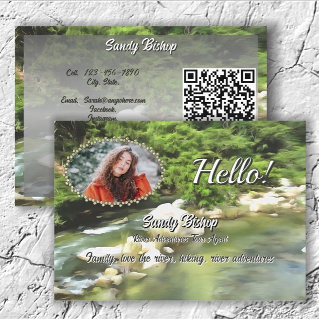 Visite River South 0365 Code QR Carte de Présentation Soc (Créateur téléchargé)