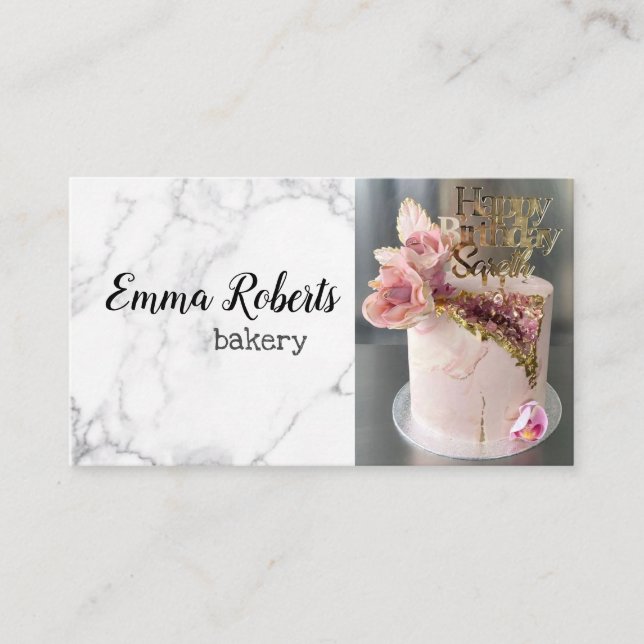 Visite Romantique rose vieux Rose Rustic Bakery Carte de  (Devant)