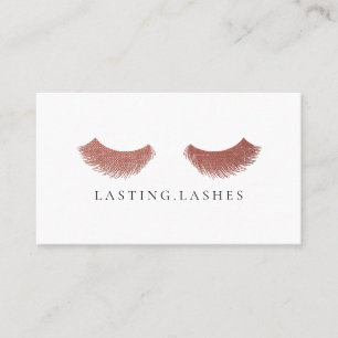 Visite Rose Luxury Eyelash Extension Beauté Carte de vis