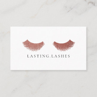 Visite Rose Luxury Eyelash Extension Beauté Carte de visi