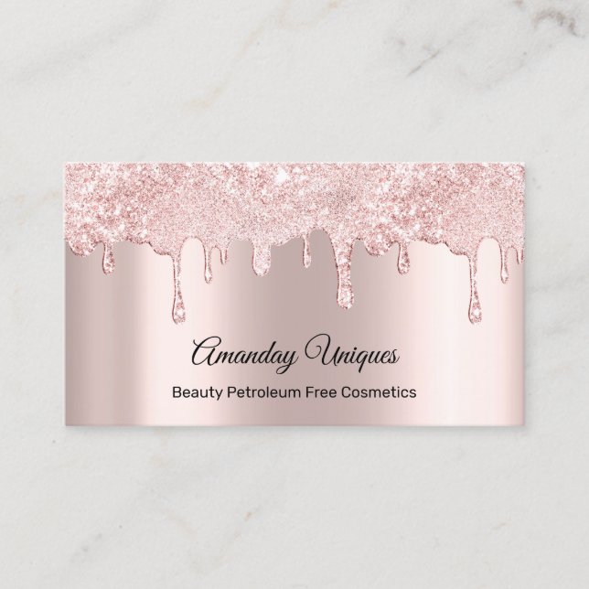 Visite Rose maquillage Artiste Nails Cosmétique Carte de  (Devant)