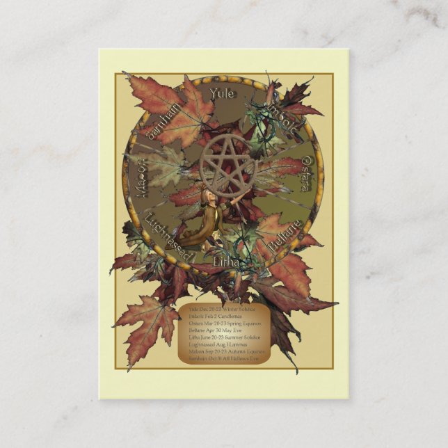 Visite Roue de Wiccan avec la carte de profil de (Devant)